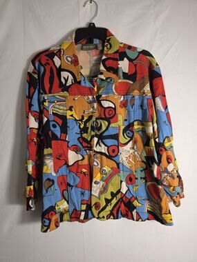 Mirror Image Fun Women's Multicolor Jacket Size XL